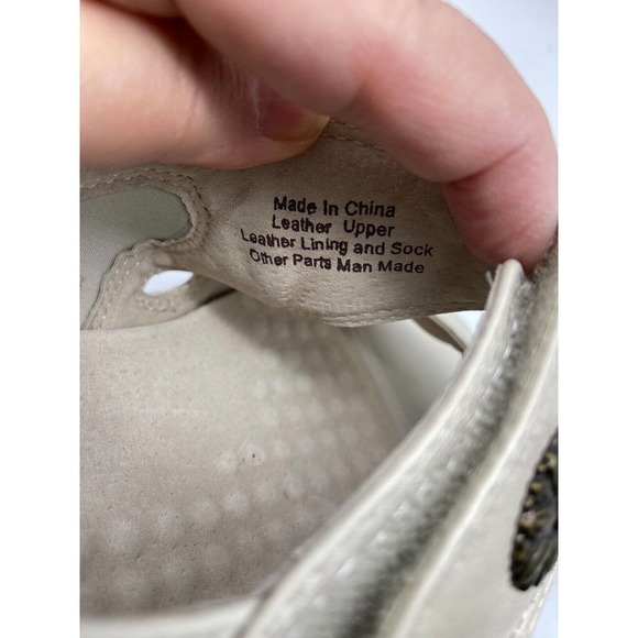 Soft Walk Sandals Womens Sz 9.5 W Adjustable Slingback‎ Ivory S1402-115 - Picture 12 of 14